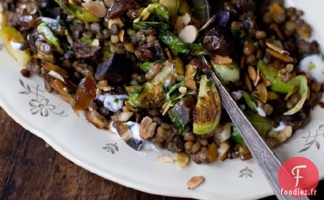 Recette de Sauté aux Lentilles et aux Amandes