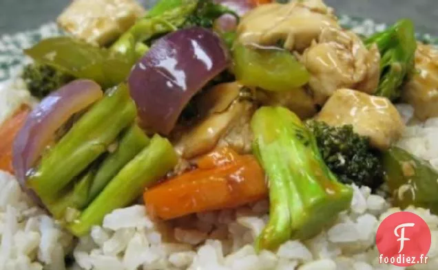 Poulet et Légumes au Gingembre et à l'Orange