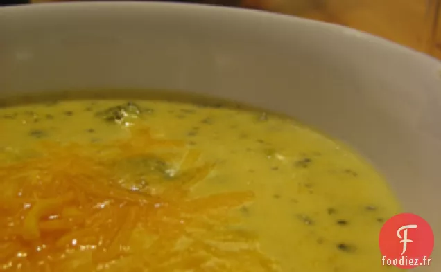 Soupe de Brocoli au fromage Cheddar
