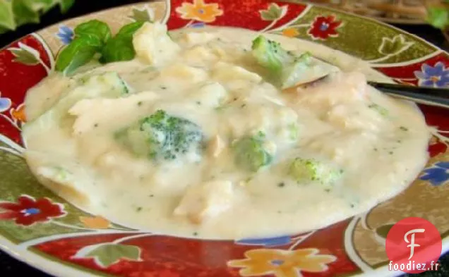 Soupe Alfredo Au Poulet Brocoli