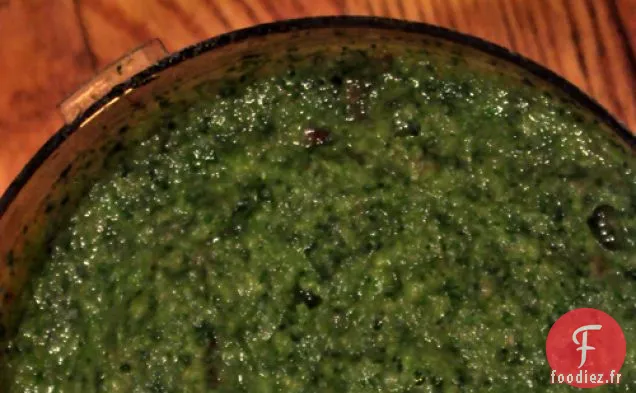 Soupe de Patates Douces au Chou Frisé Et aux Amandes