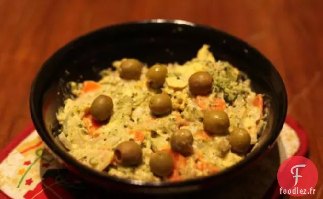 Salade de Pommes de Terre aux Légumes Cuits à la Vapeur et aux Œufs