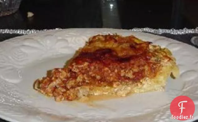 Tarte aux Pâtes à la Dinde