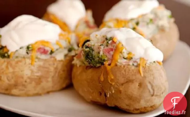 Pommes de Terre Farcies au Jambon et au Fromage Ww - 7 Points