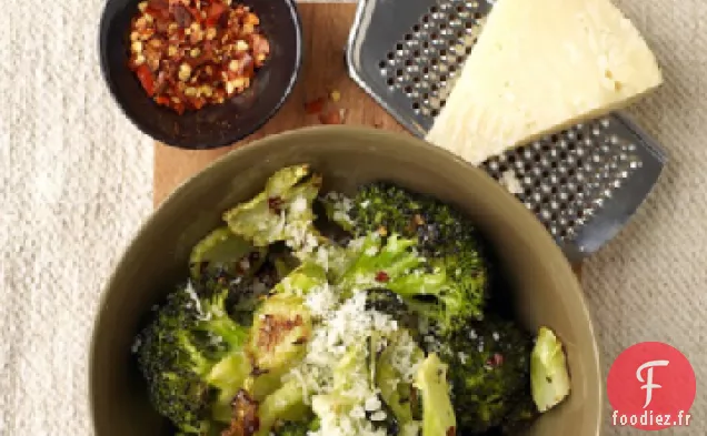 Brocoli Rôti au Manchego râpé