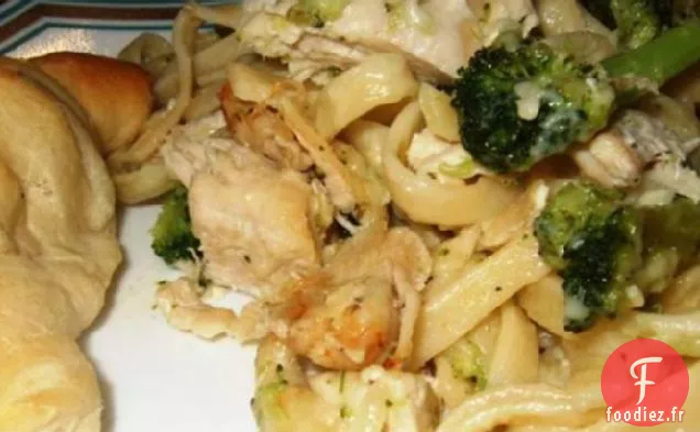 Fettuccini au Poulet et au Brocoli