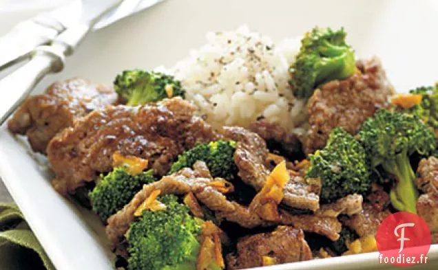 Boeuf à l'Orange et Brocoli
