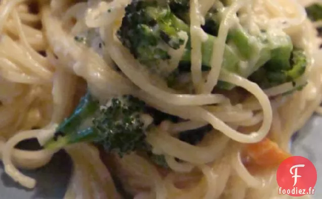 Pâtes Aux Cheveux D'Ange Au Poulet Aux Herbes