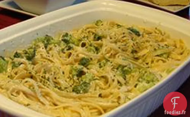 Ricotta Fettuccine Alfredo au Brocoli