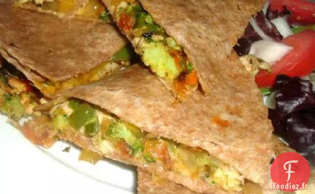Quesadillas Restes de Poulet et Légumes