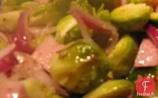 Cuisson Au Jambon Et Au Chou De Bruxelles