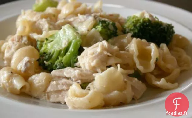 Poulet à la poêle, Brocoli, Ziti et fromage Asiago