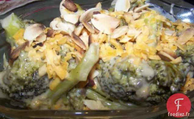 Brocoli Au Fromage À La Mijoteuse Aux Amandes