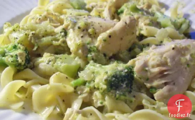 Poulet Doré et Nouilles à la Mijoteuse