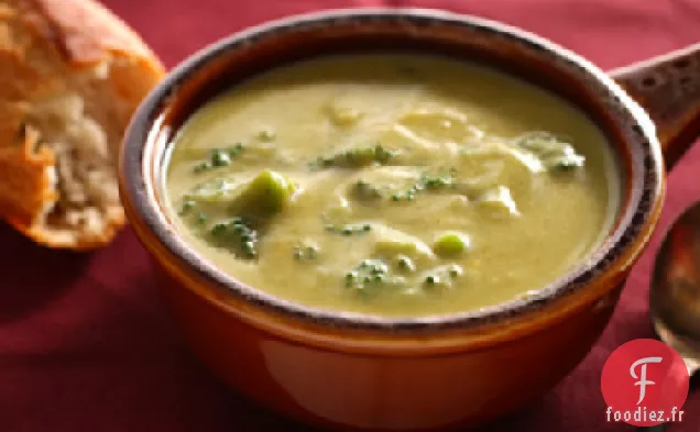 Recette de Soupe au Brocoli et au Cheddar