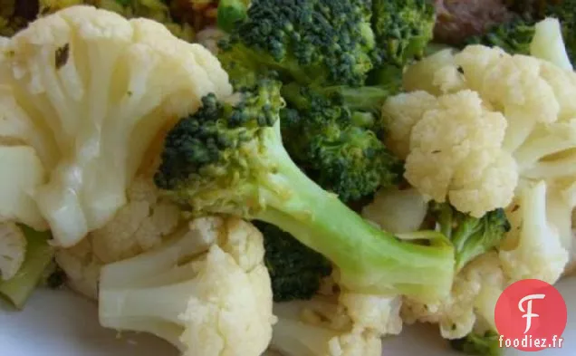 Brocoli ou Chou-fleur avec une vinaigrette Soja-Citron