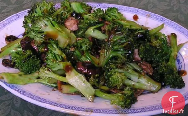 Brocoli et Champignons à la Sauce aux Huîtres