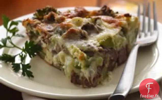 Tarte au Brocoli et aux Champignons