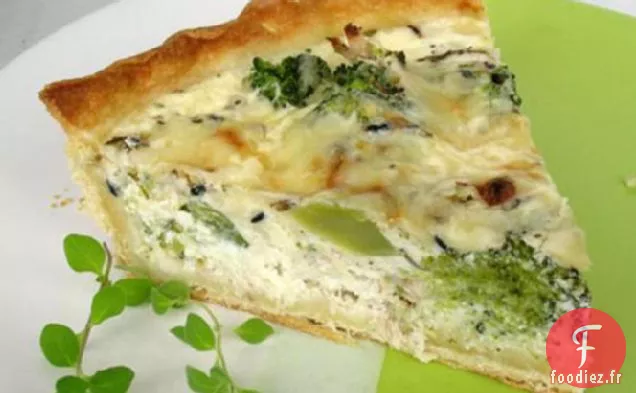 Quiche au Poulet aux Herbes et au Brocoli