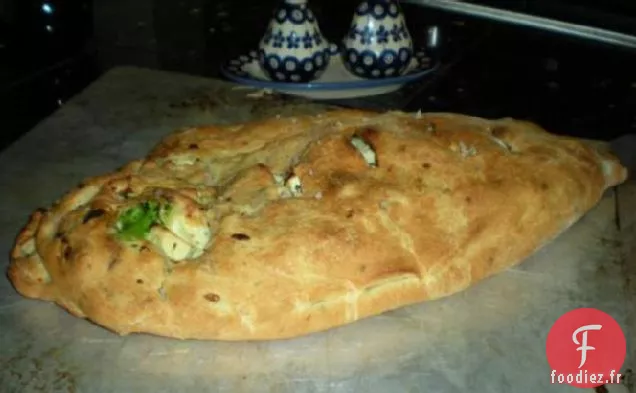 Calzone au Poulet, au Fromage et au brocoli