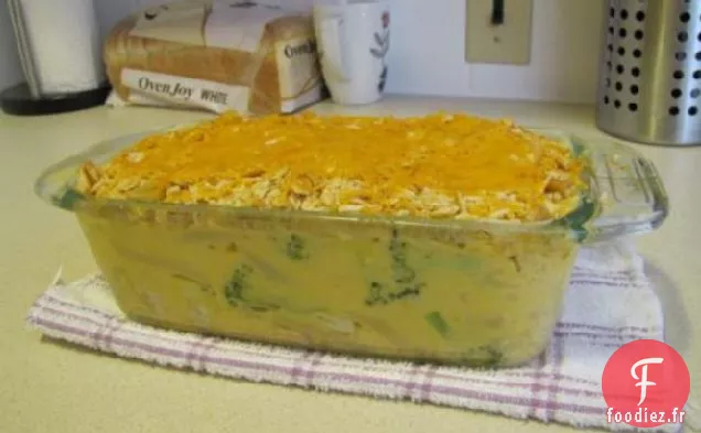 Casserole de Brocoli au Poulet au Fromage