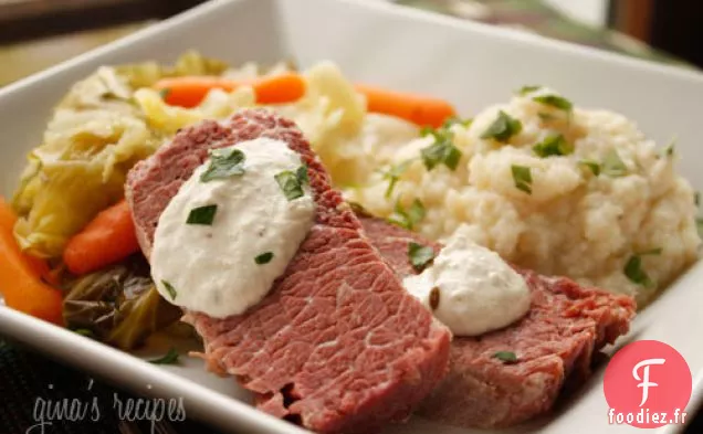 Corned-Beef Et Chou À La Crème De Raifort