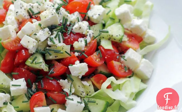 Fromage Feta, Tomates Cerises Et Chou Pointu