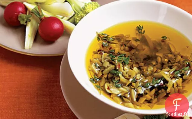 Trempette à l'Huile d'Olive avec des légumes