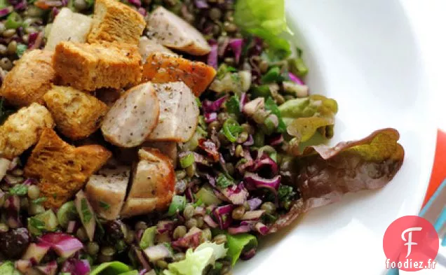 Saucisse, Lentilles Et Chou Rouge