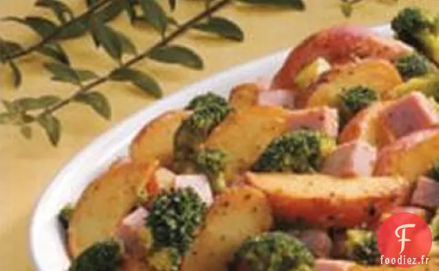 Pommes de Terre à l'Ail et Jambon