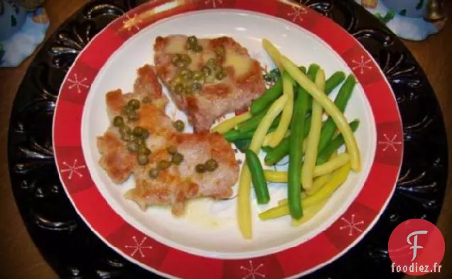 Pétoncles De Porc Sauce Aux Câpres Au Beurre