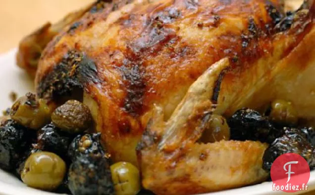 Poulet Rôti aux Olives et aux Pruneaux (Poulet Marbella)