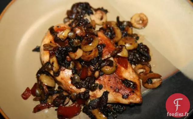 Poulet Sauté aux Câpres et Beurre au Citron