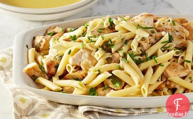 Mélange de Pâtes au Poulet Piccata