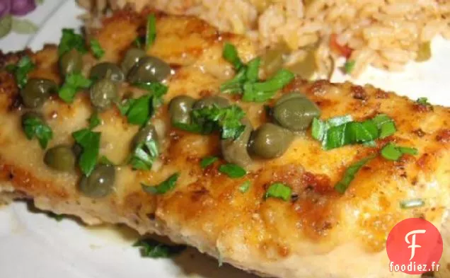 Poulet Cajun Épicé Aux Câpres et Citrons
