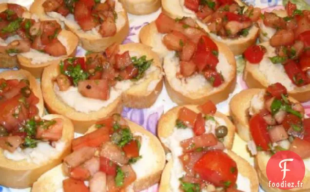 Pâté de Haricots Blancs avec Relish de Tomate