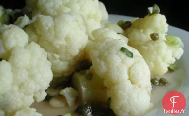 Chou-fleur en Vinaigrette aux Câpres