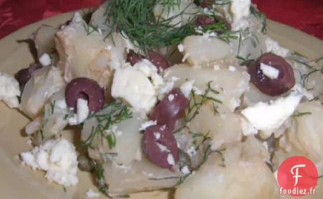 Salade de Pommes De Terre Au Fromage Feta et aux Olives