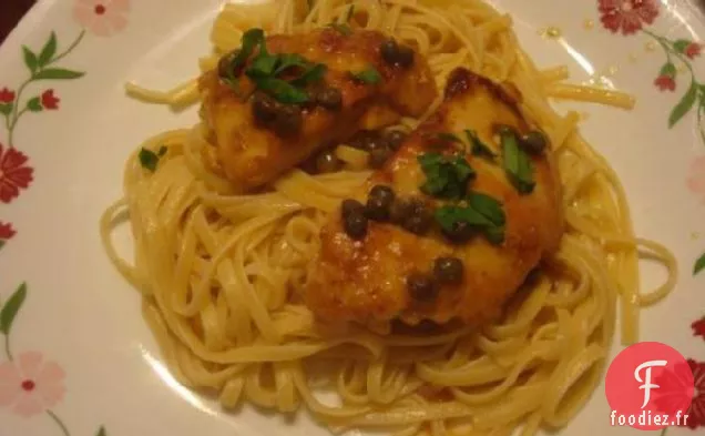 Piccata De Poulet Léger Avec Linguine