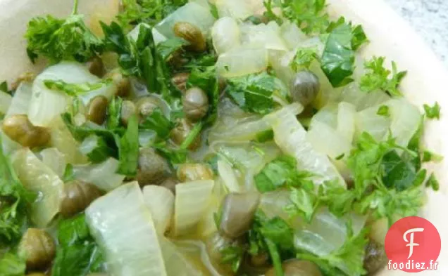 Sauce aux Échalotes Au Vin Blanc Au Citron et aux Câpres
