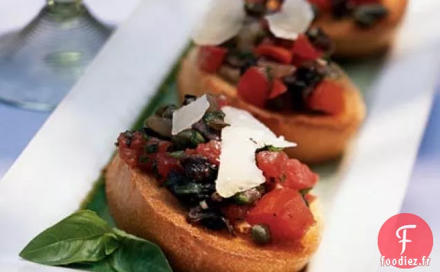Bruschetta aux Champignons et au Parmesan