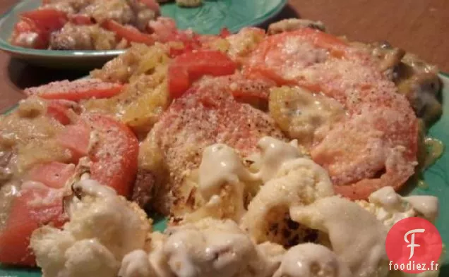 Chou-Fleur Rôti Avec Vinaigrette Au Tahini