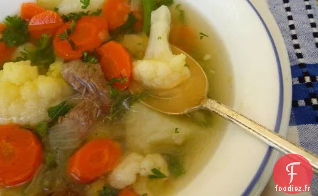 Soupe de Légumes de Maman Au Poulet ou au Bœuf (Suppe Allemand Gemuse)