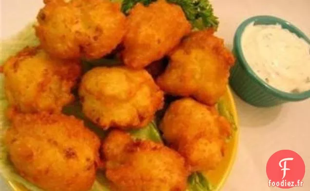 Beignets de Cheddar au Chou-fleur