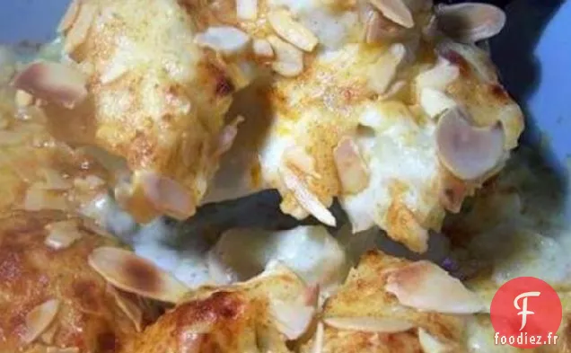 Gratin de Chou-Fleur Au Manchego et Sauce aux Amandes