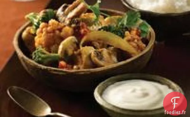 Curry Indien de Poulet et Légumes Rapide