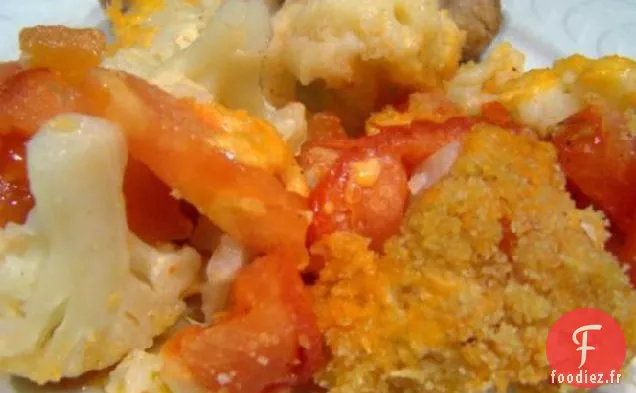 Casserole de Tomate Chou-Fleur Faible En Gras