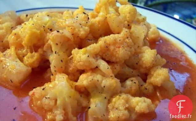 Chou-Fleur à la Sauce au Beurre de Piment