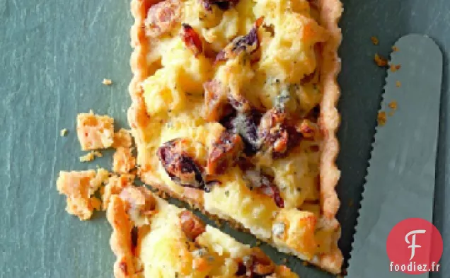 Tarte au Chou-Fleur, Oignon Rouge et Châtaigne