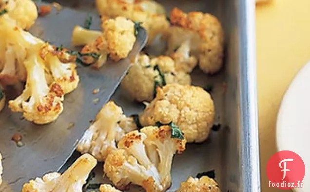 Chou-fleur rôti au Gingembre et à la Menthe